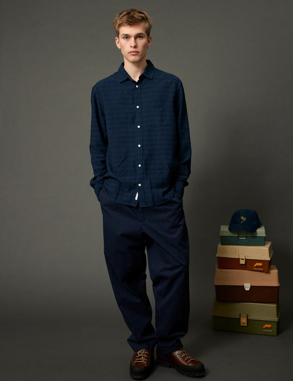 Forét WRITER PANTS - NAVY