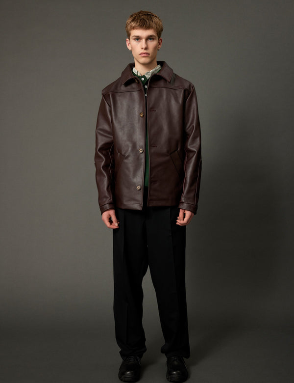 Forét WRITER WOOL PANTS - BLACK