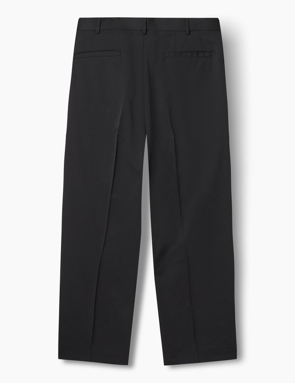 Forét WRITER WOOL PANTS - BLACK