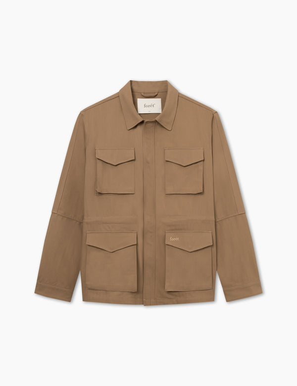 forét YOKE FIELD JACKET - KHAKI