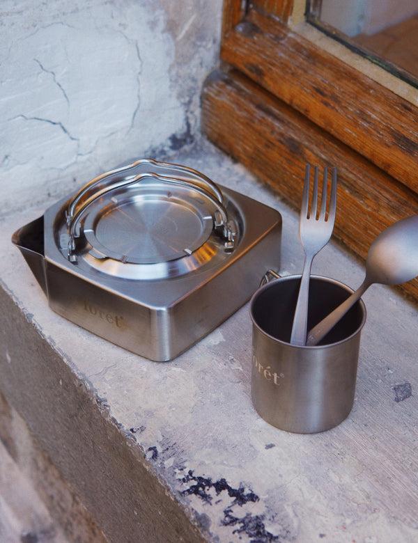 Forét MURANOKAJIYA X FORÉT - SQUARE KETTLE - STAINLESS STEEL