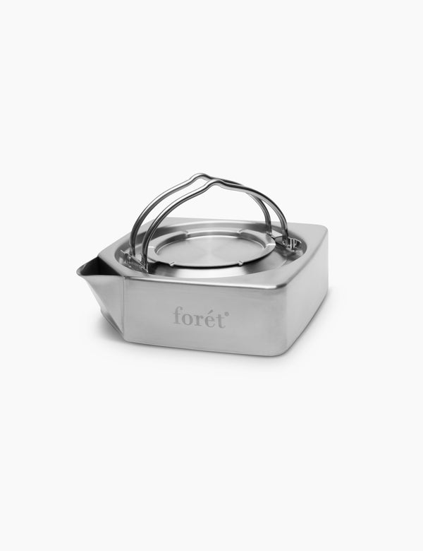 forét MURANOKAJIYA X FORÉT - SQUARE KETTLE - STAINLESS STEEL