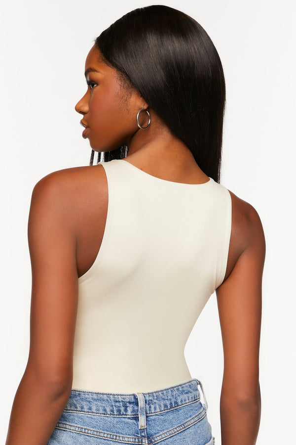 Forever 21 Contour Sculpt Sleeveless Fitted Bodysuit