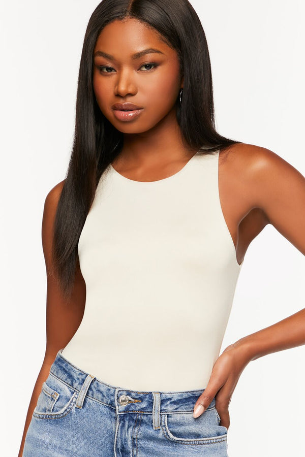 forever 21 Contour Sculpt Sleeveless Fitted Bodysuit