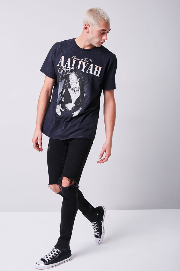 Forever 21 Aaliyah Graphic Oil Wash Tee