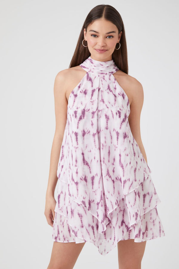 forever 21 Abstract Print Swing Mini Dress