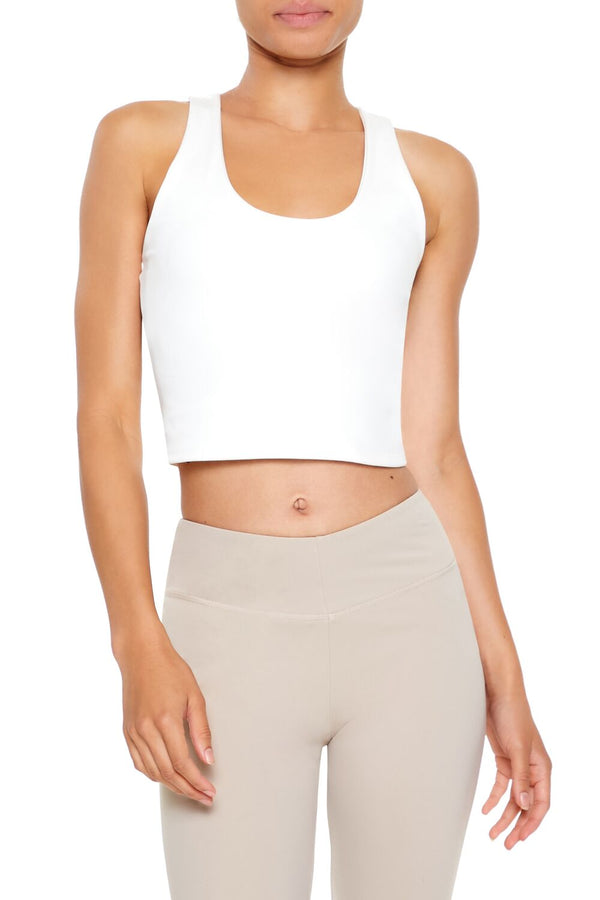 forever 21 Active Cropped Racerback Tank Top