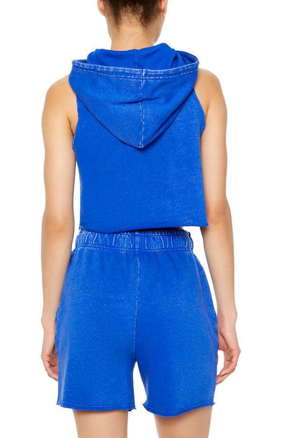 Forever 21 Active French Terry Sleeveless Hoodie