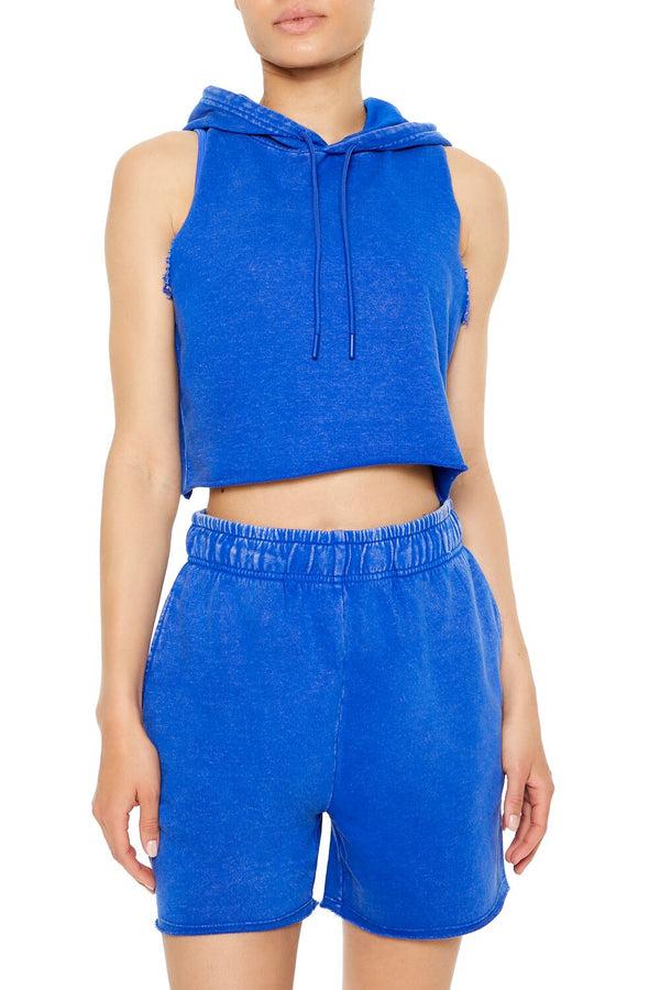 forever 21 Active French Terry Sleeveless Hoodie