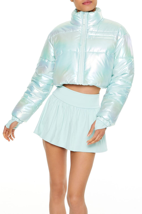 forever 21 Active Iridescent Puffer Jacket