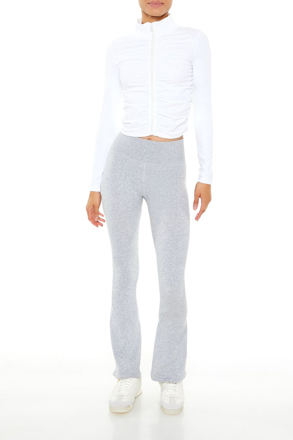 Forever 21 Active Ruched Zip-Up Jacket