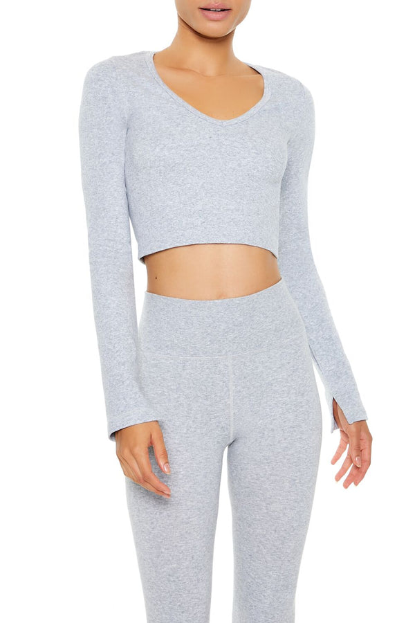 Forever 21 Active Seamless V-Neck Crop Top