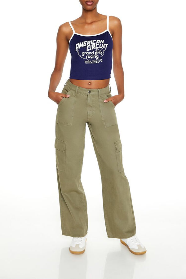 Forever 21 American Circuit Cropped Cami