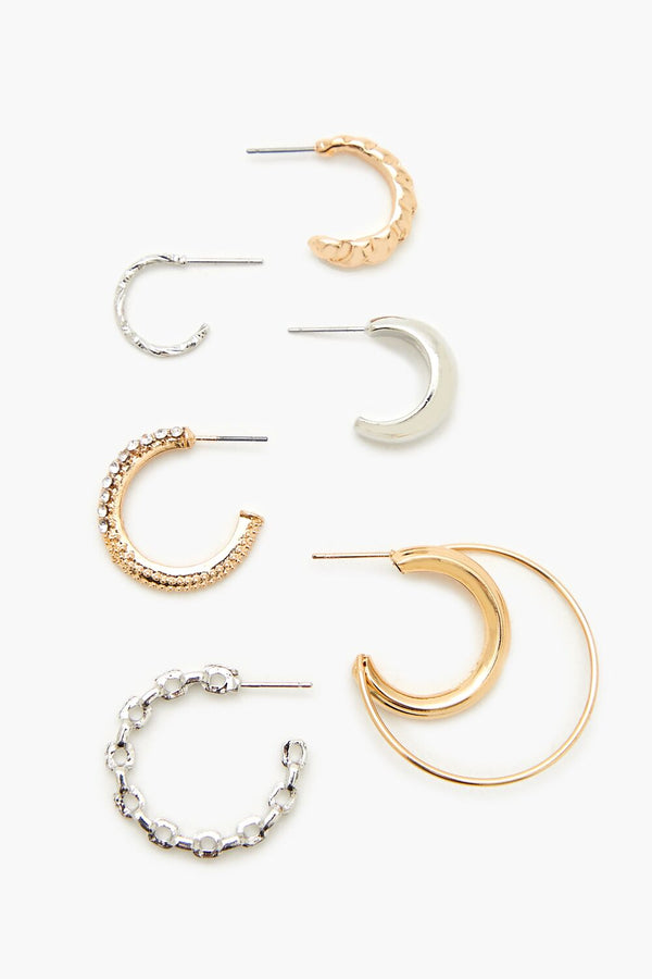 Forever 21 Assorted Hoop Earring Set