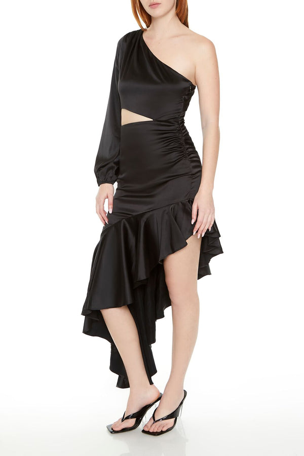 forever 21 Asymmetrical One-Shoulder Midi Dress