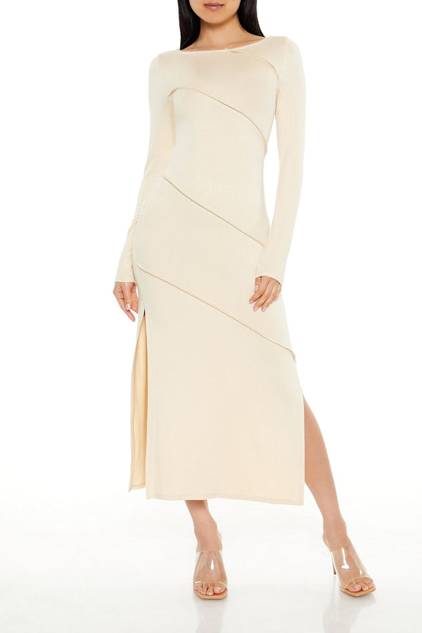 forever 21 Asymmetrical Slit Midi Dress