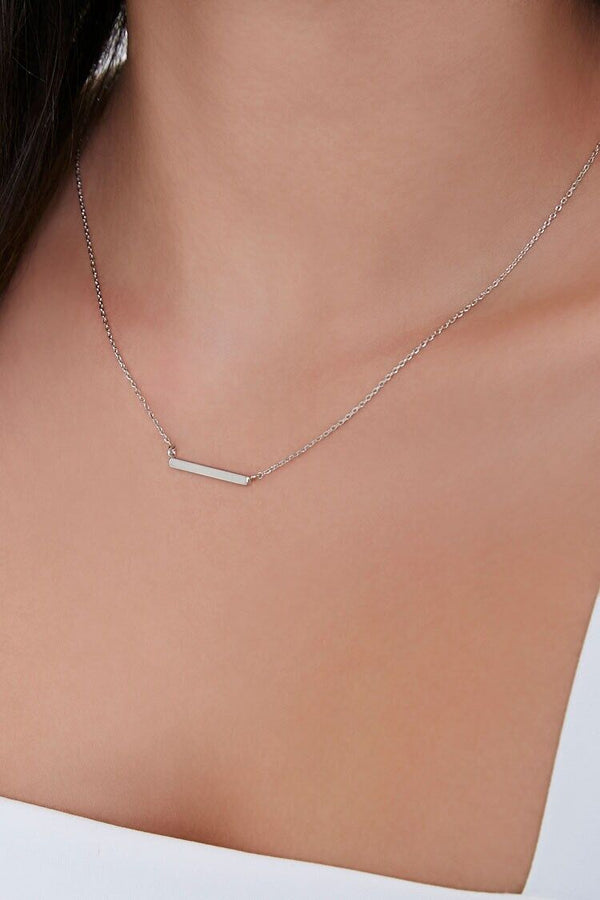 forever 21 Bar Pendant Necklace