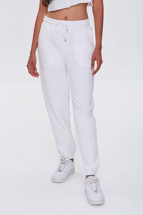 Forever 21 Basic Fleece Drawstring Joggers