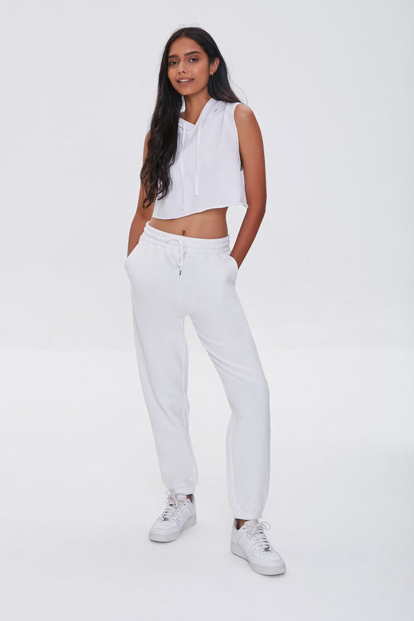 forever 21 Basic Fleece Drawstring Joggers