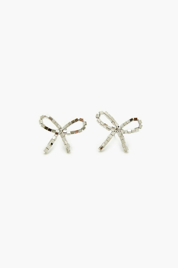 forever 21 Beaded Bow Stud Earrings