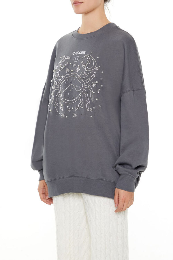 Forever 21 Beaded Cancer Pullover