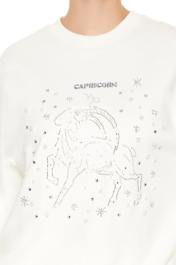 Forever 21 Beaded Capricorn Pullover
