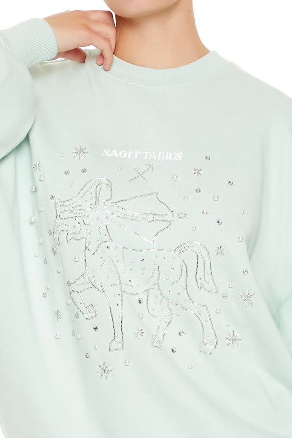 Forever 21 Beaded Sagittarius Pullover