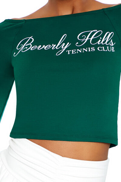 Forever 21 Beverly Hills Tennis Club Crop Top