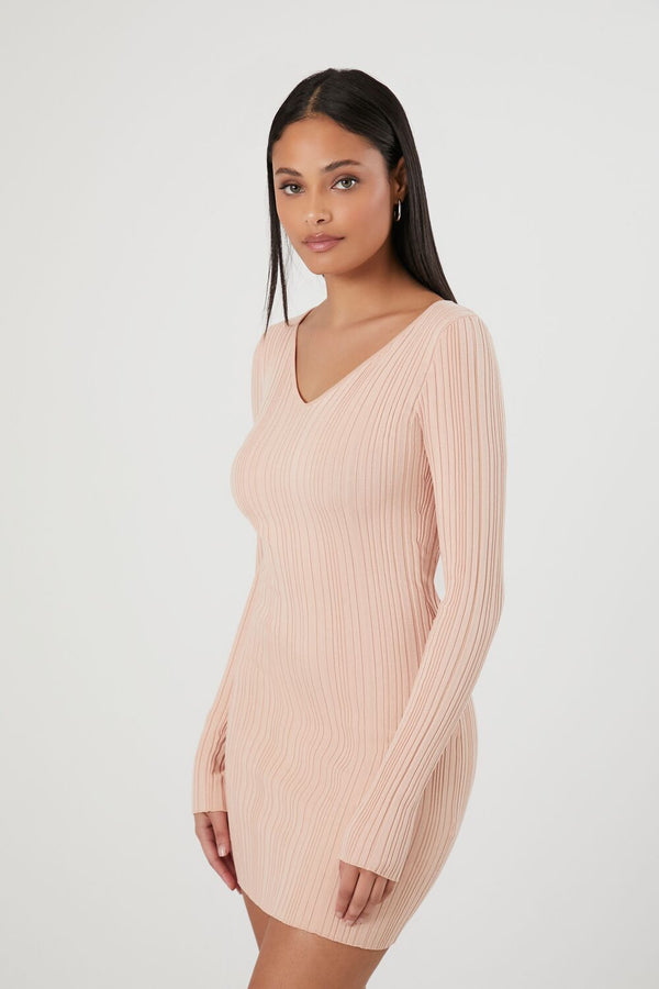 Forever 21 Bodycon Ribbed Sweater Dress