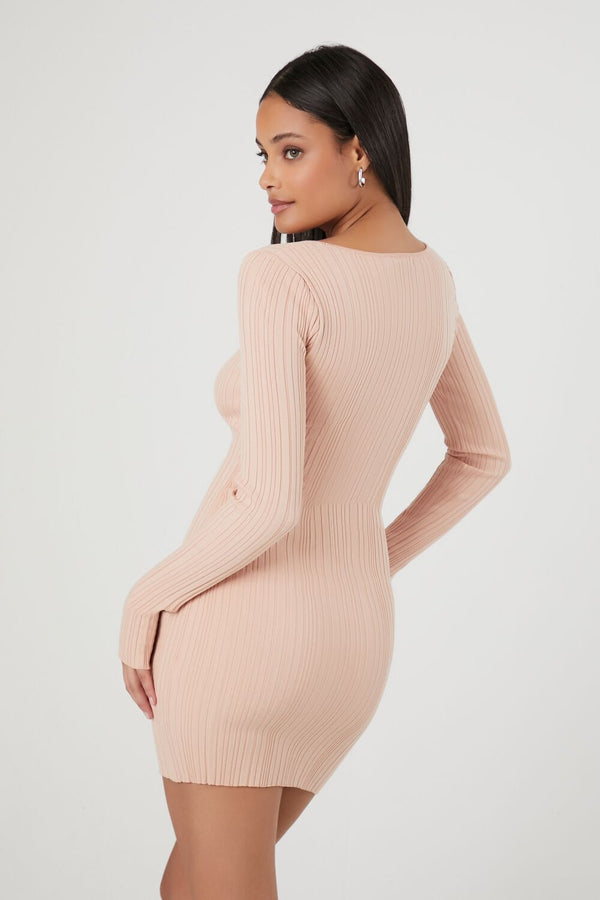 Forever 21 Bodycon Ribbed Sweater Dress