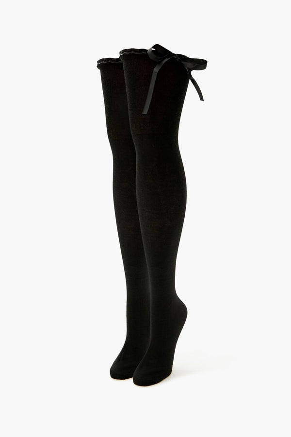 forever 21 Bow Over-the-Knee Socks