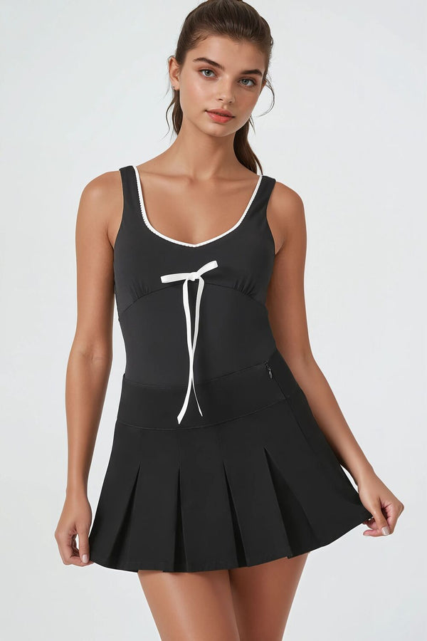 Forever 21 Bow Ricrac-Trim Bodysuit