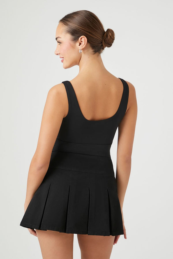 Forever 21 Bow Ricrac-Trim Bodysuit