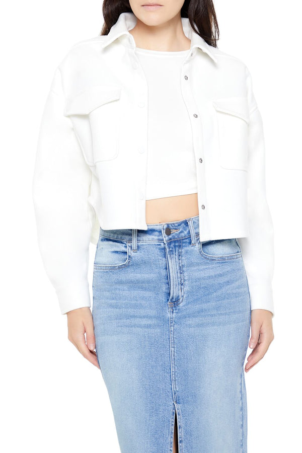 forever 21 Boxy Cropped Shacket