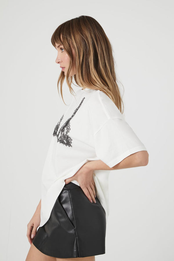 Forever 21 Bralette Graphic Tee