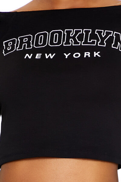 Forever 21 Brooklyn New York Crop Top