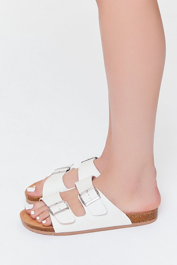 Forever 21 Buckled Dual-Strap Sandals