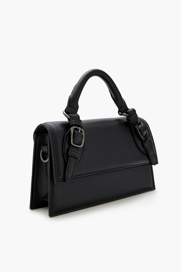 Forever 21 Buckled Faux Leather Crossbody Bag