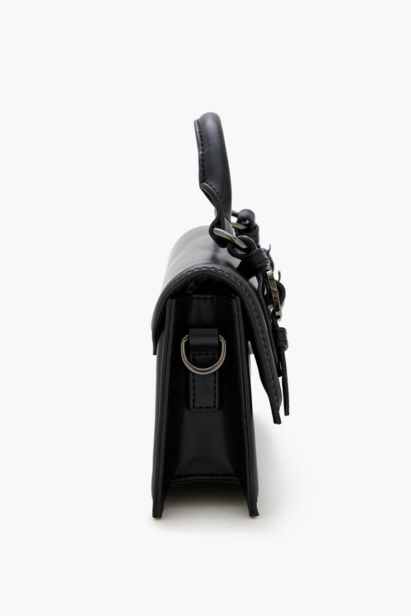 Forever 21 Buckled Faux Leather Crossbody Bag