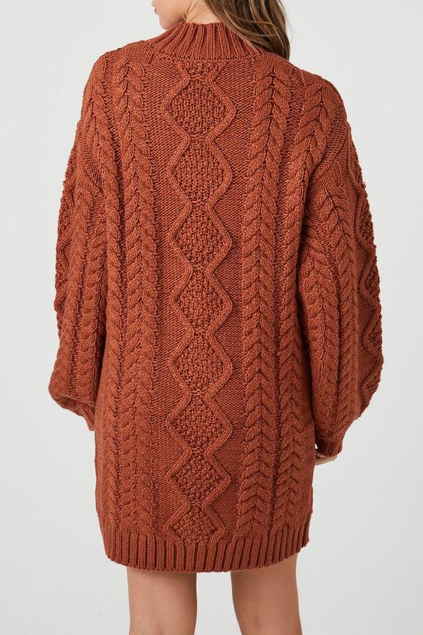 Forever 21 Cable Knit Sweater Mini Dress