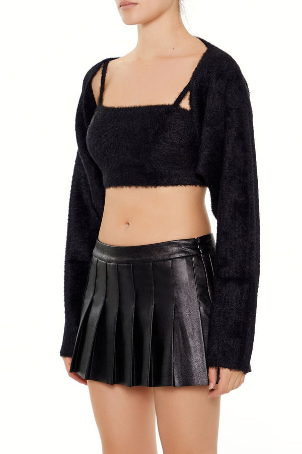 Forever 21 Cardigan Sweater & Cropped Cami Set