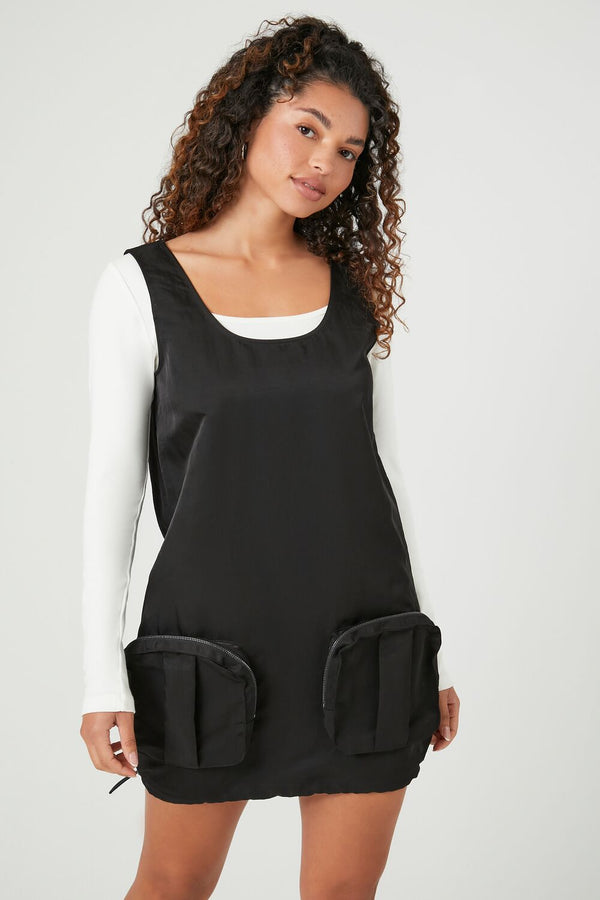 forever 21 Cargo Pocket Mini Dress