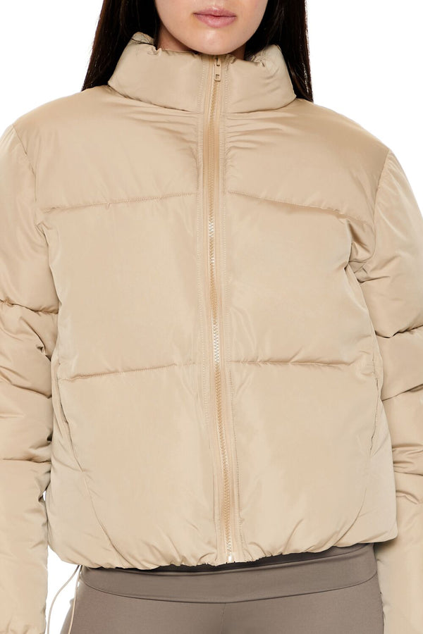 Forever 21 Channel-Stitched Puffer Jacket