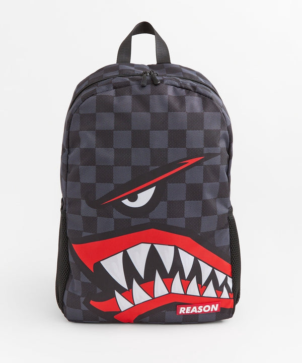 forever 21 Checker Shark Backpack - Black