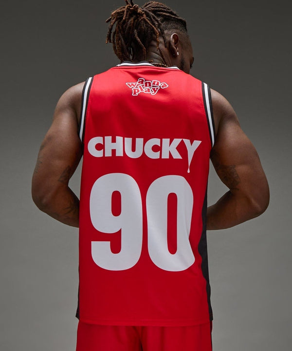 Forever 21 Chucky Basketball Jersey - Red