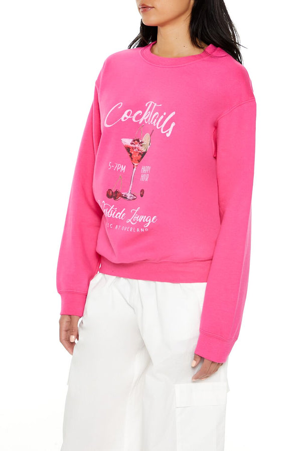 Forever 21 Cocktails Fleece Pullover