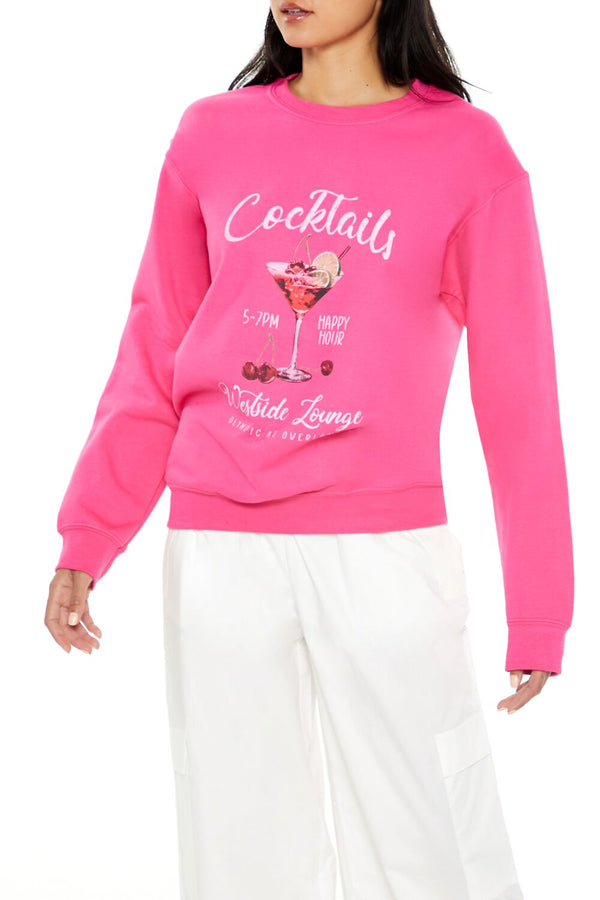 forever 21 Cocktails Fleece Pullover