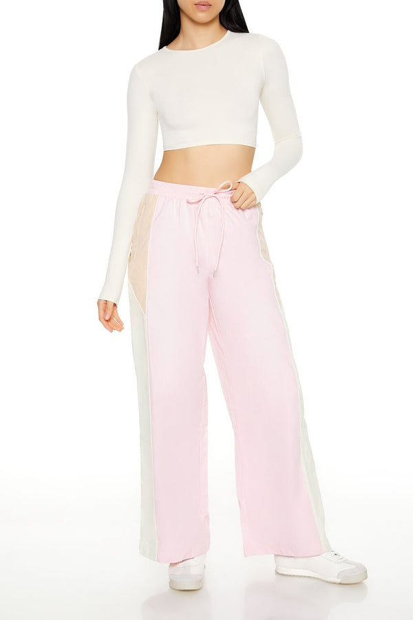 forever 21 Colorblock Wide-Leg Pants