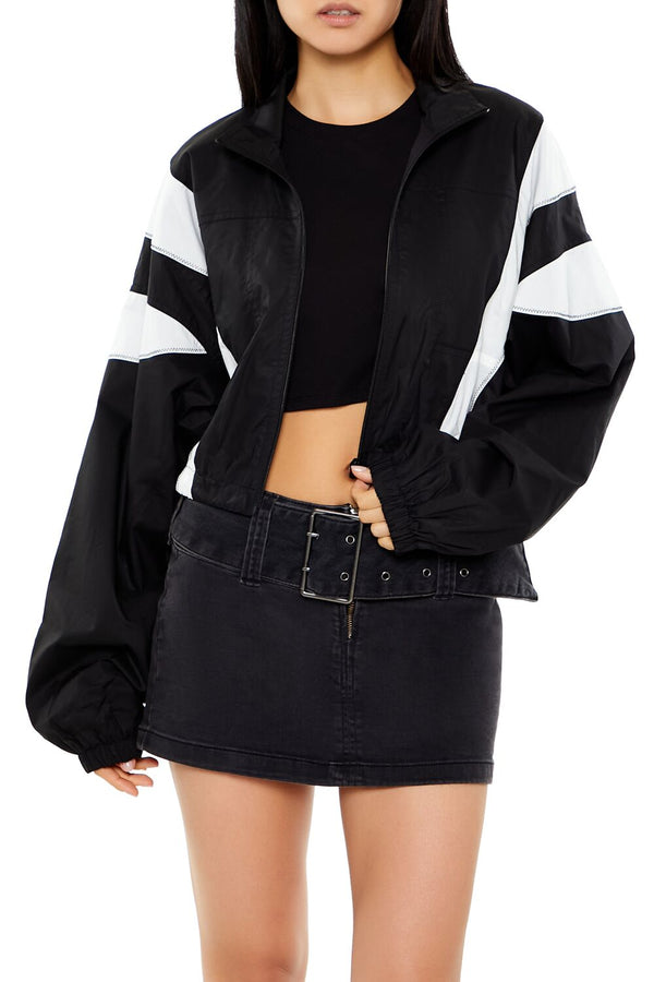 forever 21 Colorblock Windbreaker Jacket