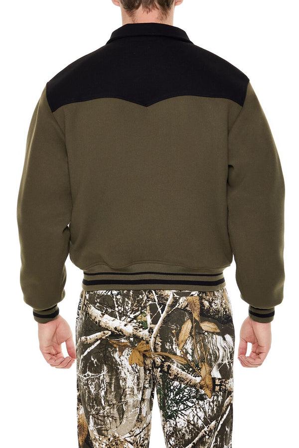 Forever 21 Colorblock Zip-Up Bomber Jacket